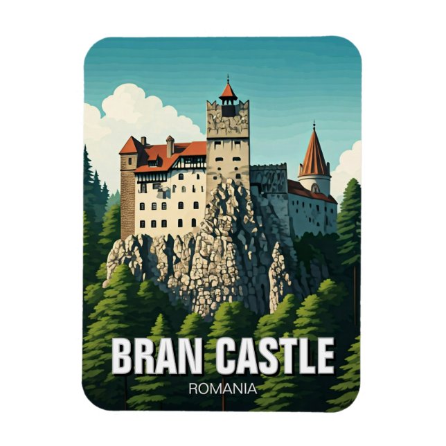 Bran Castle Romania Magnet (Vertical)