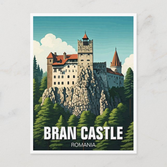 Bran Castle Romania Postcard (Front)