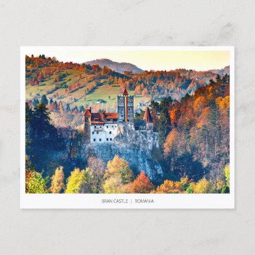 Bran Castle Transylvania Holiday Postcard