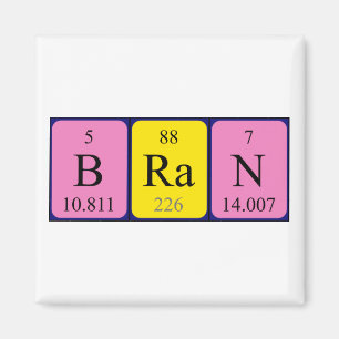 Bran periodic table name magnet