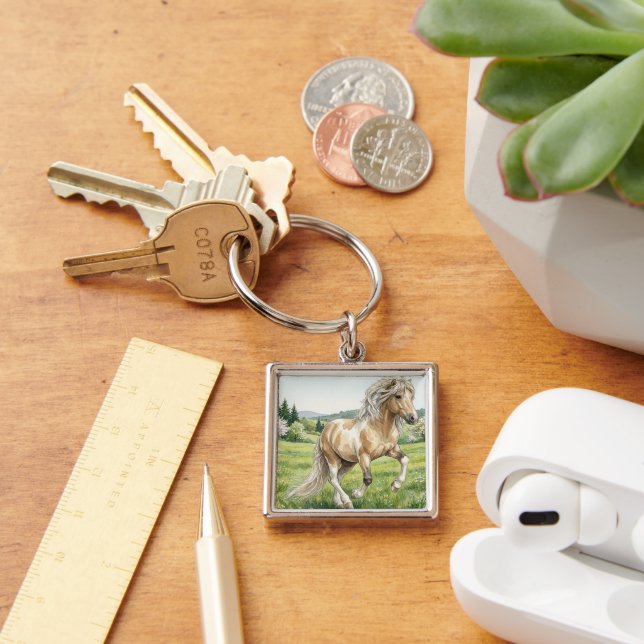 Brana Pinto Palomino Icelandic Watercolor Keychain (Desk)