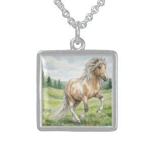 Brana Pinto Palomino Icelandic Watercolor Sterling Silver Necklace