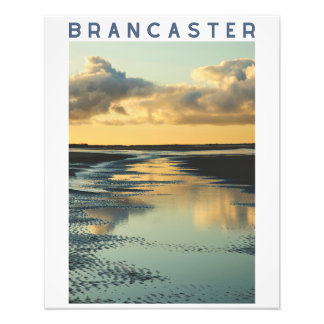 Brancaster Beach Reflections at Sunset, Norfolk Photo Print