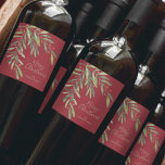 Branch and Berries Holiday Christmas<br><div class="desc">Make your own wine labels for holiday gifts or favors with these personalized labels featuring modern,  elegant holly and berries with your message in chic lettering in any color and on any color background. MATCHING items in our store.</div>