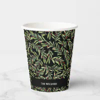 Hot Chocolate & Christmas Whimsical Holiday Paper Cups, Zazzle in 2023