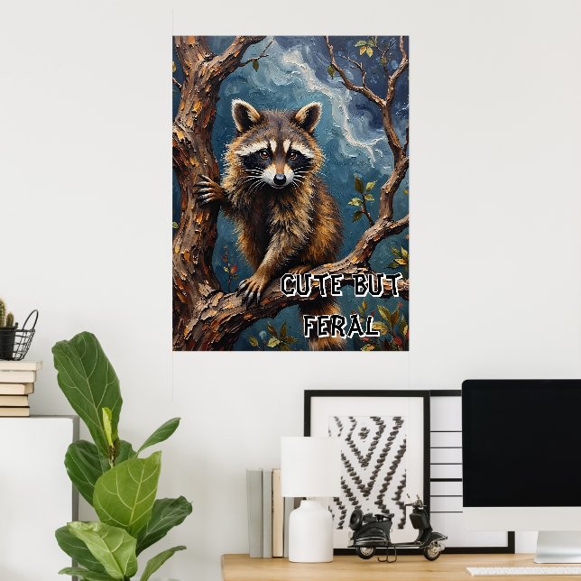 Branch Buddy: Raccoon's Perch Poster (Home Office)
