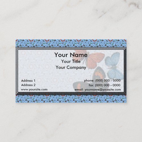 Branch Butterflies Sm Any Color Business Card