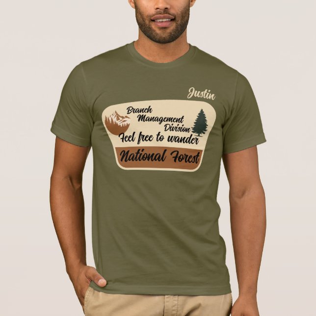 "Branch Management Division" National Forest T-Shirt (Front)