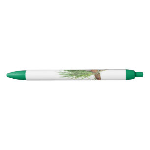 Branch of pine with the pinecones pen