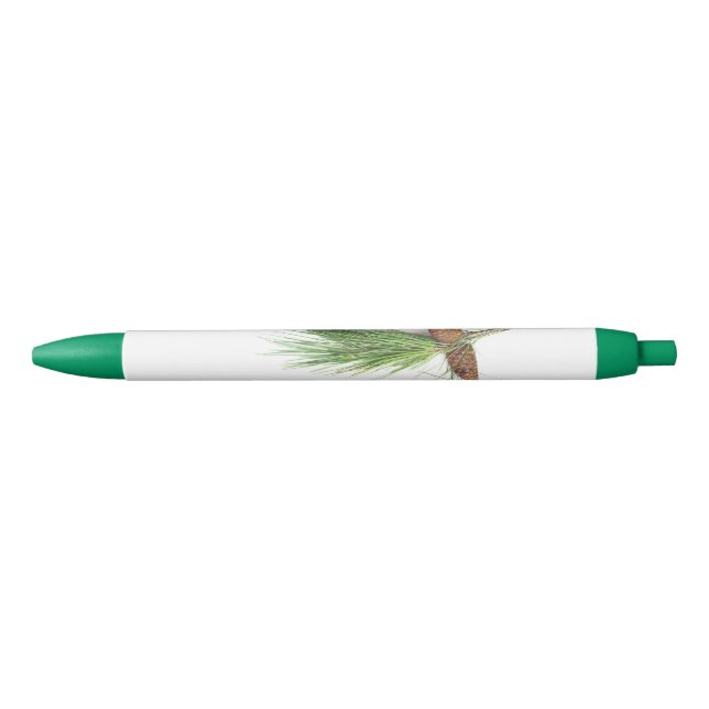 Branch of pine with the pinecones pen (Front)