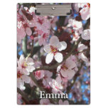 Branch of Pink Blossoms Spring Floral Clipboard
