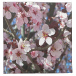 Branch of Pink Blossoms Spring Floral Cloth Napkin