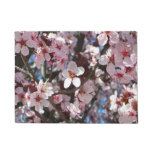 Branch of Pink Blossoms Spring Floral Doormat