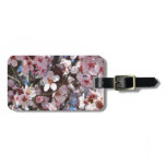 Branch of Pink Blossoms Spring Floral Luggage Tag