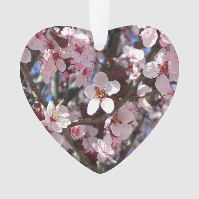 Branch of Pink Blossoms Spring Floral Ornament (Front)