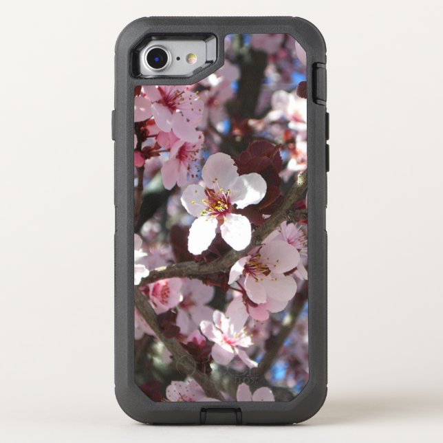 Branch of Pink Blossoms Spring Floral Otterbox iPhone Case (Back)