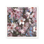 Branch of Pink Blossoms Spring Floral Paper Napkins