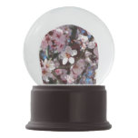 Branch of Pink Blossoms Spring Floral Snow Globe