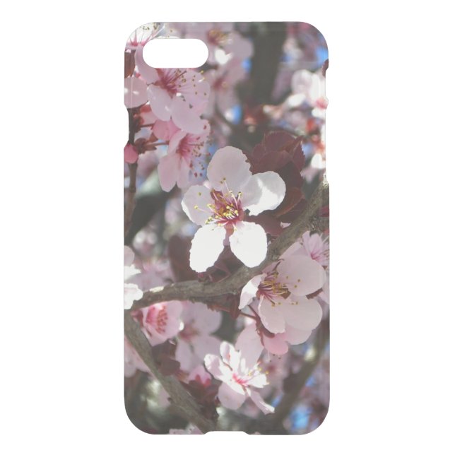 Branch of Pink Blossoms Spring Floral Uncommon iPhone Case (Back)