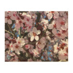 Branch of Pink Blossoms Spring Floral Wood Wall Art