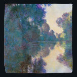 Branch of the Seine near Giverny, Monet Bandana<br><div class="desc">Oscar-Claude Monet (14 November 1840 – 5 December 1926) was a French painter, a founder of French Impressionist painting and the most consistent and prolific practitioner of the movement's philosophy of expressing one's perceptions before nature, especially as applied to plein air landscape painting. The term ""Impressionism"" is derived from the...</div>