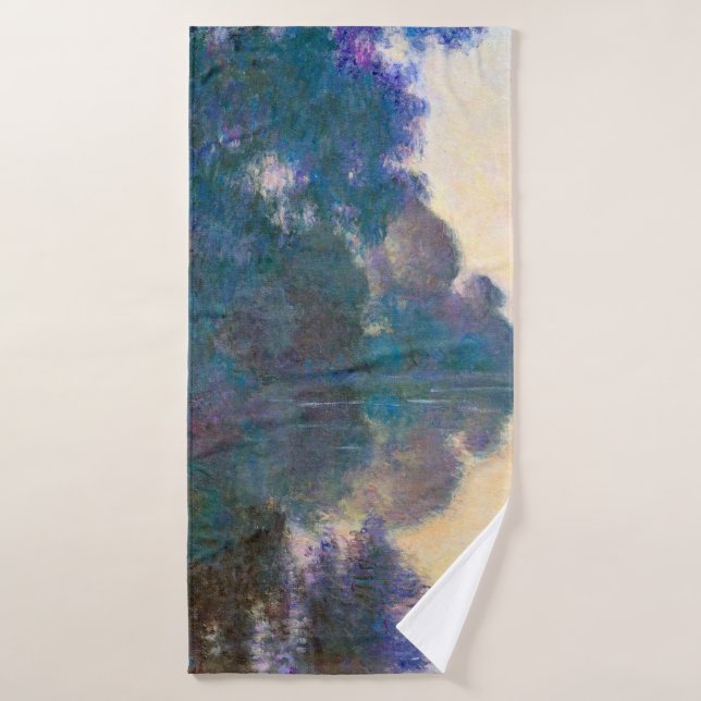 Branch of the Seine near Giverny, Monet Bath Towel (Bath Towel)