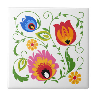 Branch Polish Folk Tile