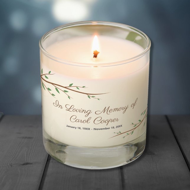 Branch Tree Sober Funeral Memorial Scented Candle (Branch Tree Sober Funeral Memorial Scented Candle)