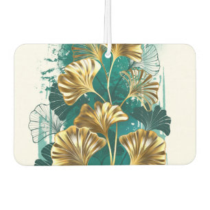 Branch with Golden Leaves Ginko Biloba Air Freshener