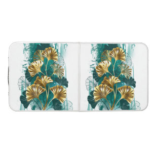 Branch with Golden Leaves Ginko Biloba Beer Pong Table