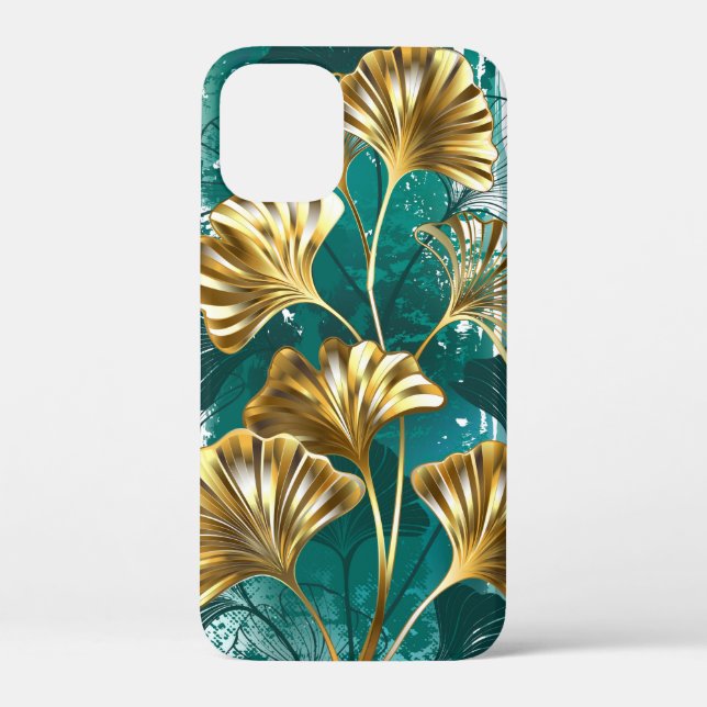Branch with Golden Leaves Ginko Biloba Case-Mate iPhone Case (Back)