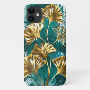 Branch with Golden Leaves Ginko Biloba iPhone 11 Case