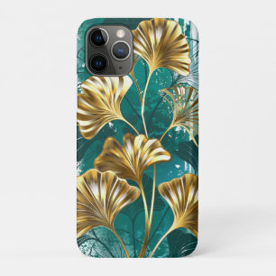 Branch with Golden Leaves Ginko Biloba iPhone 11 Pro Case