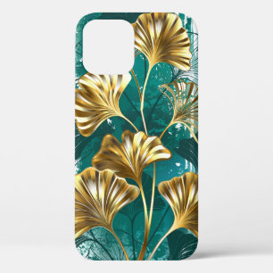 Branch with Golden Leaves Ginko Biloba iPhone 12 Case