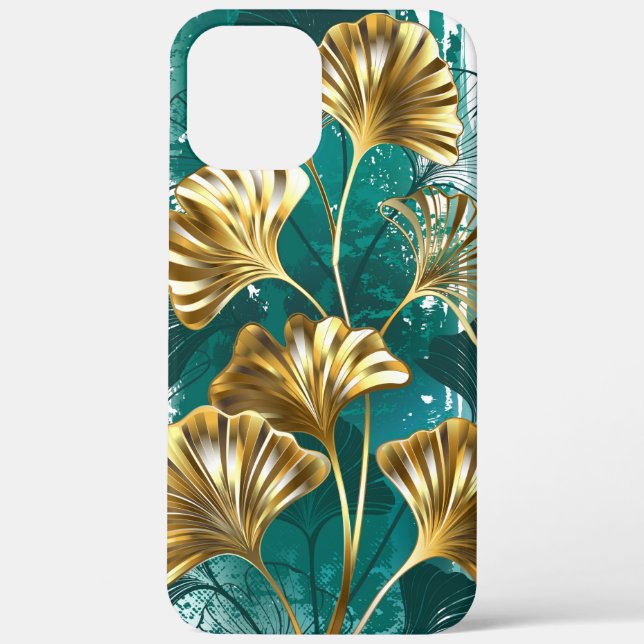 Branch with Golden Leaves Ginko Biloba Case-Mate iPhone Case (Back)