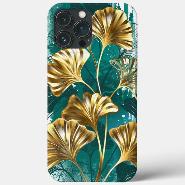 Branch with Golden Leaves Ginko Biloba Case-Mate iPhone Case (Back)