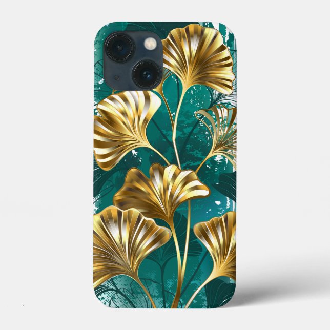 Branch with Golden Leaves Ginko Biloba Case-Mate iPhone Case (Back)