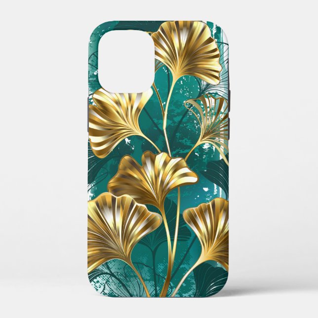 Branch with Golden Leaves Ginko Biloba Case-Mate iPhone Case (Back)