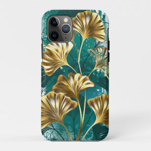 Branch with Golden Leaves Ginko Biloba iPhone 11 Pro Case