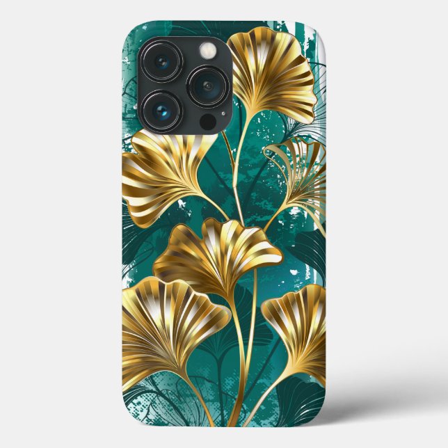 Branch with Golden Leaves Ginko Biloba Case-Mate iPhone Case (Back)