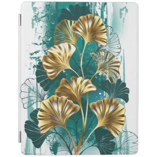 Branch with Golden Leaves Ginko Biloba iPad Smart Cover