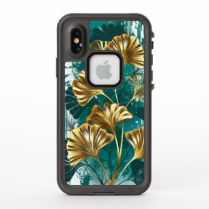 Branch with Golden Leaves Ginko Biloba