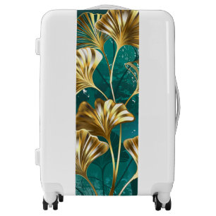 Branch with Golden Leaves Ginko Biloba Luggage