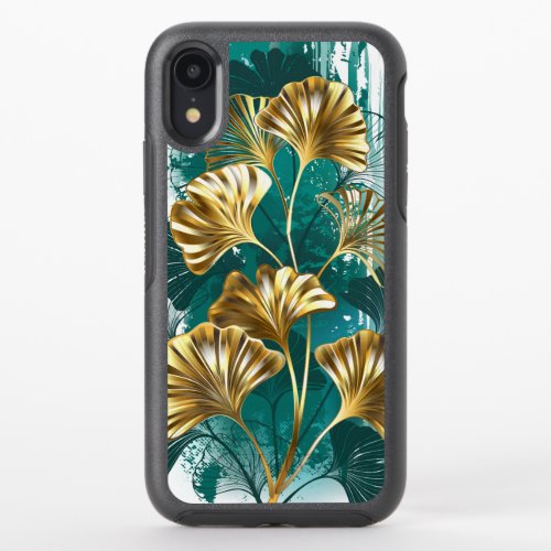 Branch with Golden Leaves Ginko Biloba OtterBox Symmetry iPhone XR Case