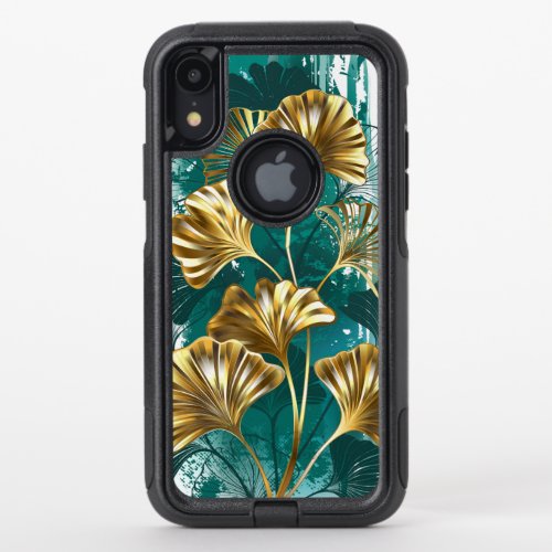Branch with Golden Leaves Ginko Biloba OtterBox Commuter iPhone XR Case