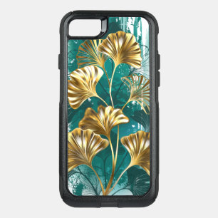 Branch with Golden Leaves Ginko Biloba OtterBox Commuter iPhone SE/8/7 Case