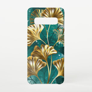 Branch with Golden Leaves Ginko Biloba Samsung Galaxy S10 Case