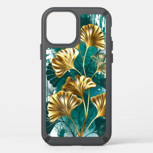 Branch with Golden Leaves Ginko Biloba Speck iPhone 12 Case