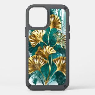Branch with Golden Leaves Ginko Biloba Speck iPhone 12 Pro Case