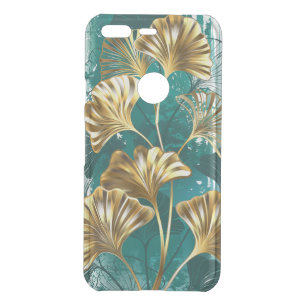 Branch with Golden Leaves Ginko Biloba Uncommon Google Pixel Case